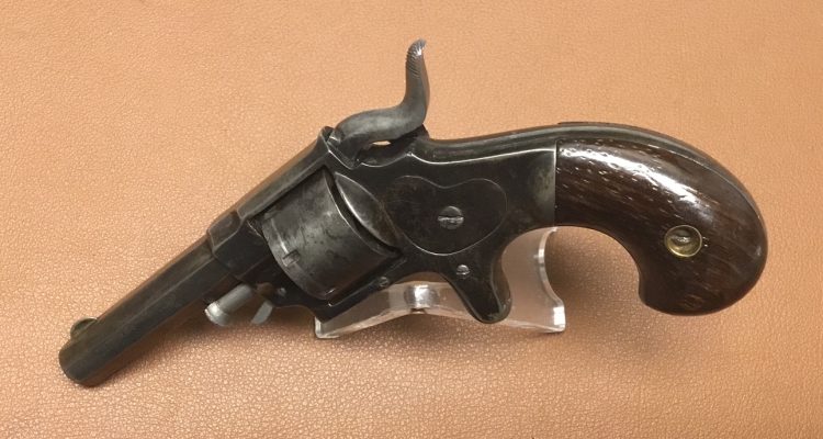 E. Allen Sidehammer Revolver - 22 rimfire - 8th Type - Side plate view