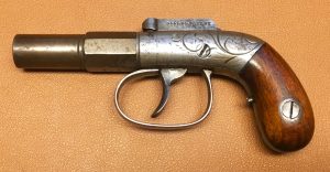 Allen & Thurber Barhammer Muff Pistol - Left side view