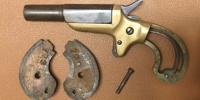 E. Allen Vest Pocket Deringer 22RF - Disassembled