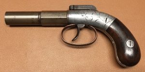 Allen & Thurber Barhammer Pistol - 3 Inch barrel - 1837 Marking - Left side view