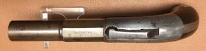 Allen & Thurber Barhammer Pistol - 3 Inch barrel - 1837 Marking - Top view