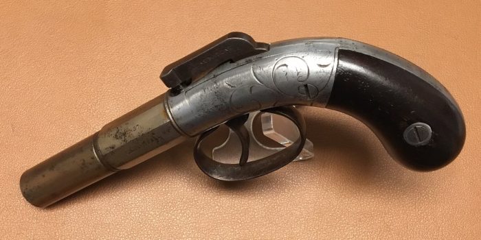 Allen&Thurber Single Shot Bar Hammer Pistol _MAIN Allen & Thurber Barhammer Pistol - 3 Inch barrel - 1837 Marking