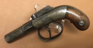 Allen & Thurber Barhammer Muff Pistol - Hammer marking