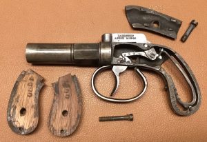 Allen & Thurber Barhammer Muff Pistol - Disassembled view