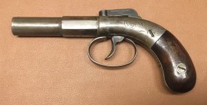 Allen & Thurber Barhammer Pistol - 3 Inch barrel - 1845 Marking - Left side view