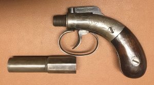Allen & Thurber Barhammer Pistol - 3 Inch barrel - 1845 Marking - Barrel unscrewed
