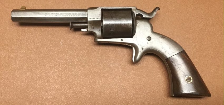 Allen&Wheelock Sidehammer Revolver 32RF Third Model Long Cilinder 02