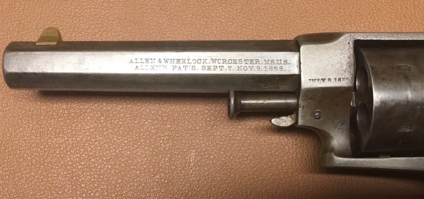 Allen&Wheelock Sidehammer Revolver 32RF Third Model Long Cilinder 03
