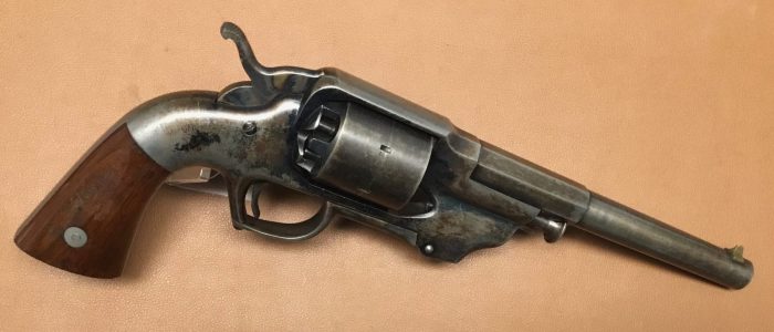 Allen & Wheelock Centerhammer Army Percussion Revolver – 1st Type 03 Allen & Wheelock Army Percussion Revolver - 1st Type - Right side angle view