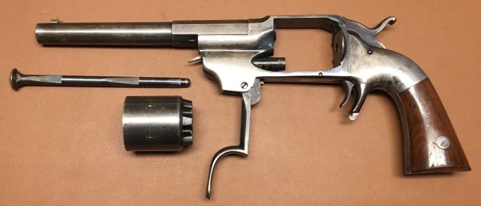 Allen&Wheelock Centerhammer Army Percussion Revolver – 1st Type 07 Allen & Wheelock Centerhammer Army Percussion Revolver - 1st Type - Cylinder removed