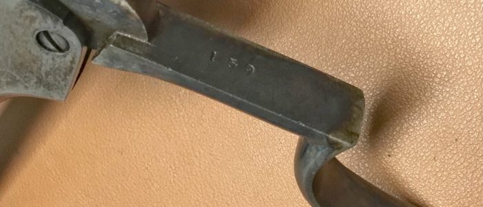 Allen&Wheelock Centerhammer Army Percussion Revolver – 1st Type 12 Allen & Wheelock Centerhammer Army Percussion Revolver - 1st Type - Trigger guard serial number
