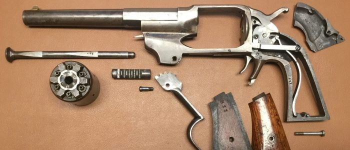 Allen&Wheelock Centerhammer Army Percussion Revolver – 2nd Type 07 Allen & Wheelock Centerhammer Army Percussion Revolver 2nd Type - Disassembled