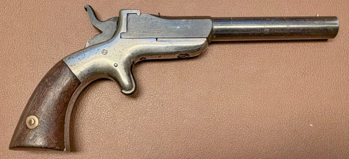 Allen&Wheelock Centerhammer Single Shot Pistol – 32RF – Small Overlap – Round barrel 01a