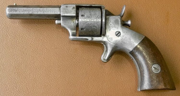 Allen & Wheelock 22RF Side-Hammer Revolver - First Model - Left side view