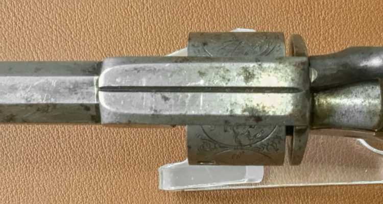 Allen & Wheelock 22RF Side-Hammer Revolver - First Model - Top side view