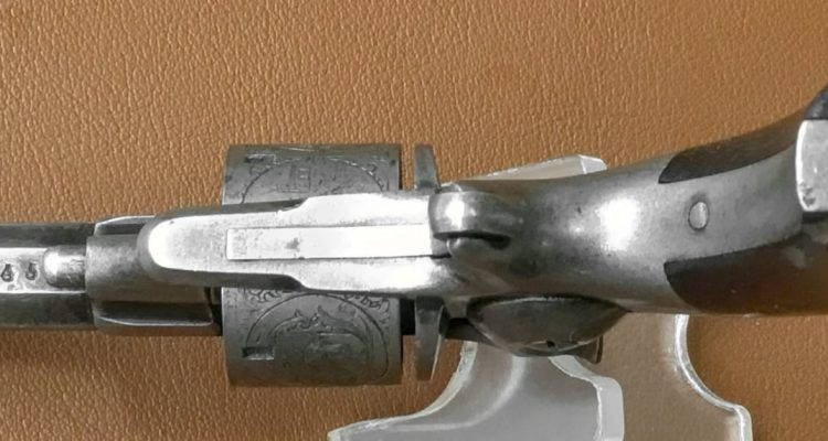 Allen & Wheelock 22RF Side-Hammer Revolver - First Model - Bottom side view