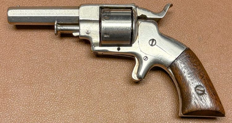 Allen & Wheelock 22RF Side-Hammer Revolver - Sixth Model - Left side view
