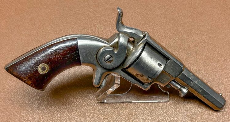 Allen & Wheelock 22RF Side-Hammer Revolver - Sixth Model - Right top side view