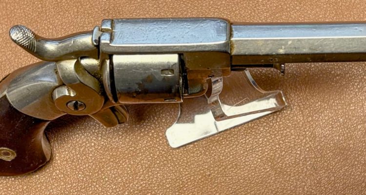 Allen & Wheelock 22RF Side-Hammer Revolver - Sixth Model - Top side view