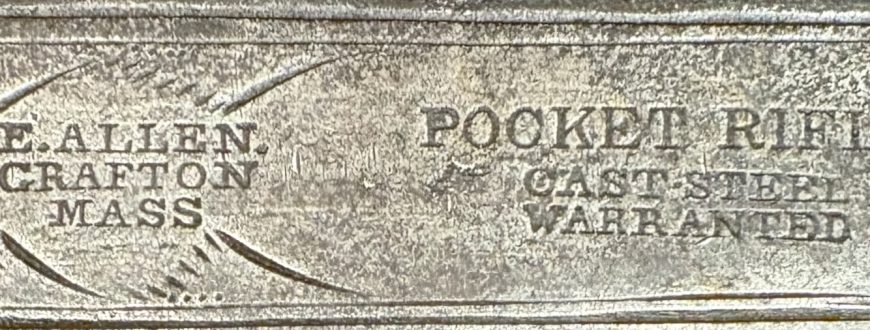 E Allen Pocket Rifle First Model 05