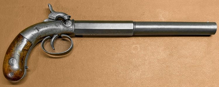 Allen & Wheelock Shotgun Hammer Percussion Pistol 8 inch barrel 01b