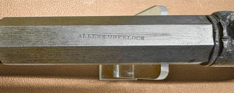 Allen & Wheelock Shotgun Hammer Percussion Pistol 8 inch barrel 04b