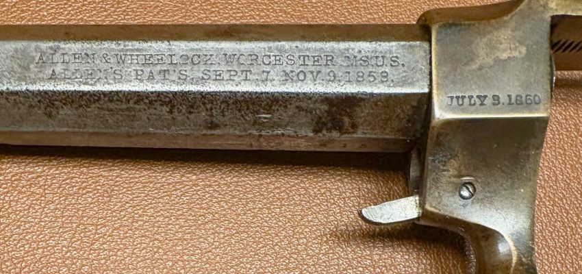 Allen&Wheelock Sidehammer Revolver 32RF Third Model - Brass Frame - Long Cilinder 10