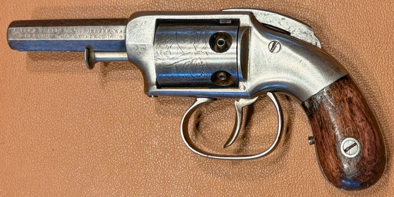 Allen & Wheelock Barhammer Pocket Percussion Revolver - Left side view