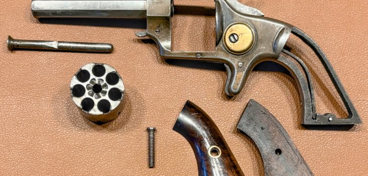Allen Wheelock Lipfire Pocket Revolver - Exploded view