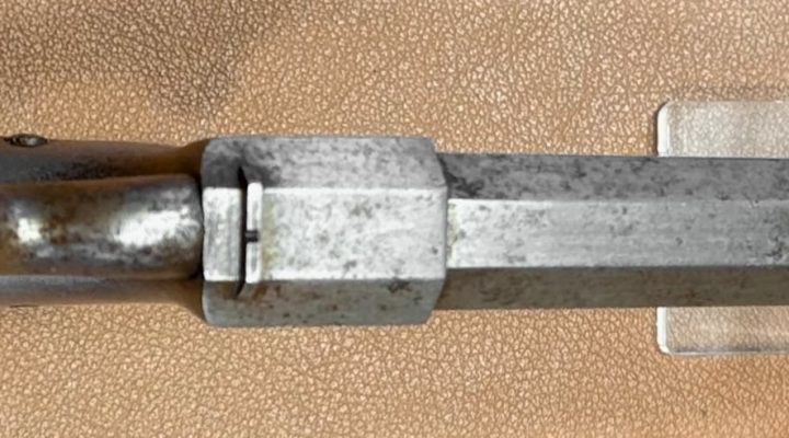 Allen Wheelock Straight Line Percussion Pistol - Top view