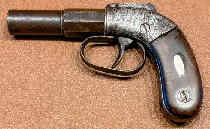 Early Grafton Allen & Thurber Barhammer Pistol - Left side view