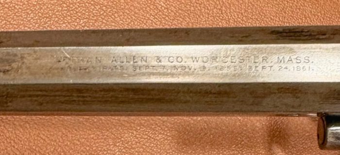 Ethan Allen & Co Sidehammer 32 Lipfire Revolver - Barrel marking