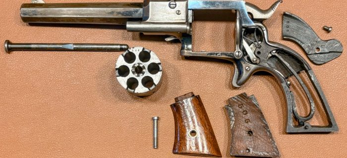 Ethan Allen & Co Sidehammer 32 Lipfire Revolver - Exploded view