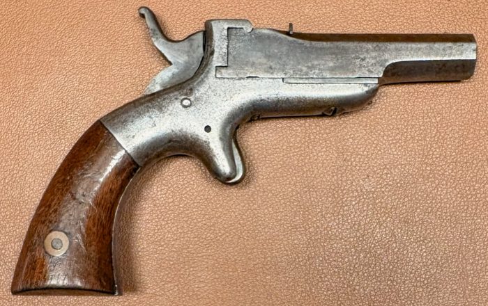 Allen & Wheelock Side-Swing Single Shot Pistol - 32RF - Small Overlap - Octagonal barrel - Right side view