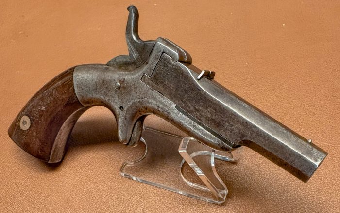 Allen & Wheelock Side-Swing Single Shot Pistol - 32RF - Small Overlap - Octagonal barrel - Right top view