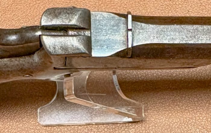Allen & Wheelock Side-Swing Single Shot Pistol - 32RF - Small Overlap - Octagonal barrel - Top view