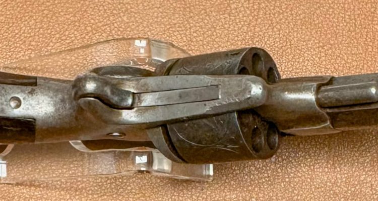 Allen & Wheelock 22RF Side-Hammer Revolver - Third Model - Bottom side view