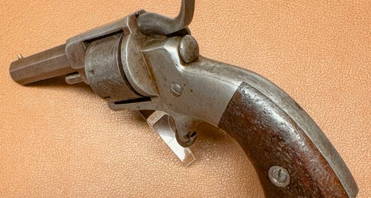 Allen & Wheelock 22RF Side-Hammer Revolver - Third Model - Rear view