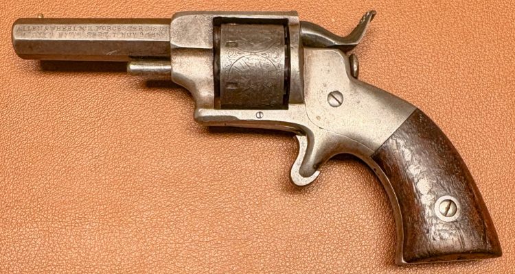 Allen & Wheelock 22RF Side-Hammer Revolver - Third Model - Left side view