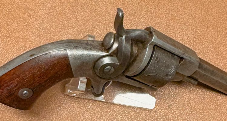 Allen & Wheelock 22RF Side-Hammer Revolver - Third Model - Right top side view