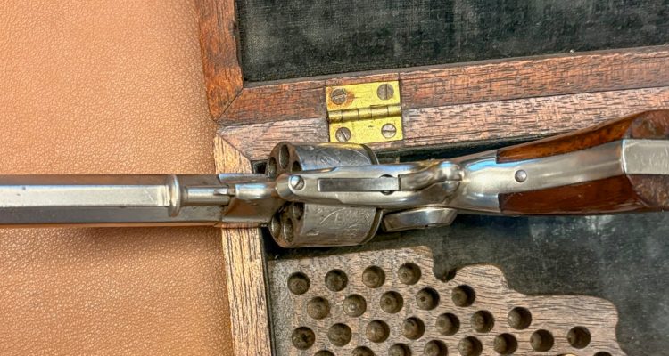 Allen & Wheelock 22RF Side-Hammer Revolver - Intermediate Fifth Model - Bottom side view