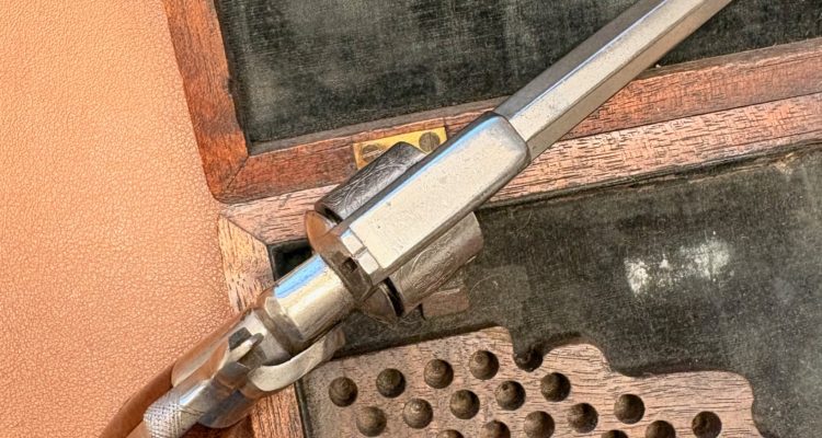 Allen & Wheelock 22RF Side-Hammer Revolver - Intermediate Fifth Model - Top side view