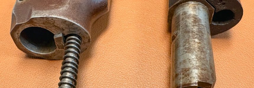 E Allen & Co – Drop Breech Rimfire Rifle – Barrel assembly detail