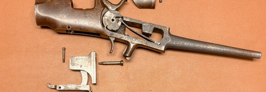 E Allen & Co – Drop Breech Rimfire Rifle – Disassembled Ethan Allen Dropping Block Rifle 44RF - Disassembled