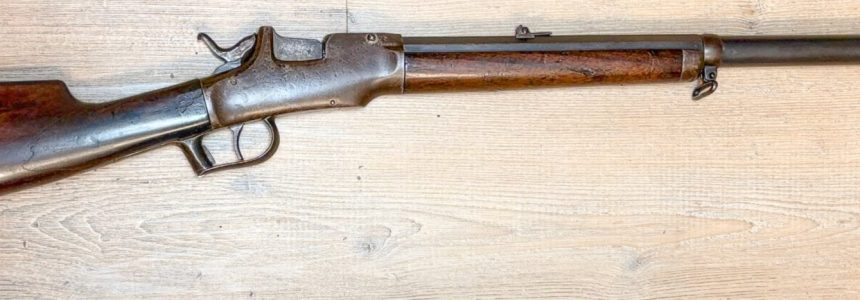 E Allen & Co – Drop Breech Rimfire Rifle – Right side view Ethan Allen Dropping Block Rifle 44RF - Right side view