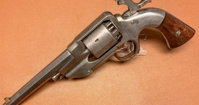 Allen Wheelock Centerhammer Navy Revolver - Late model - Cocked hammer Allen Wheelock Centerhammer Navy Percussion Revolver - Late model - Cocked hammer