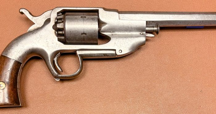 Allen Wheelock Centerhammer Navy Revolver - Late model - Left side view Allen Wheelock Centerhammer Navy Percussion Revolver - Late model - Left side view