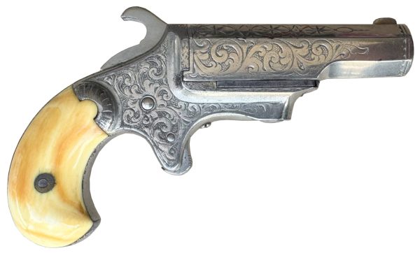 E Allen & Co 41rf derringer - Full octagonal barrel - Engraved - Ivory grips