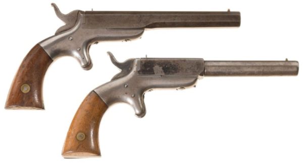 Two Allen & Wheelock Single Shot Side-Swing 32rf pistols